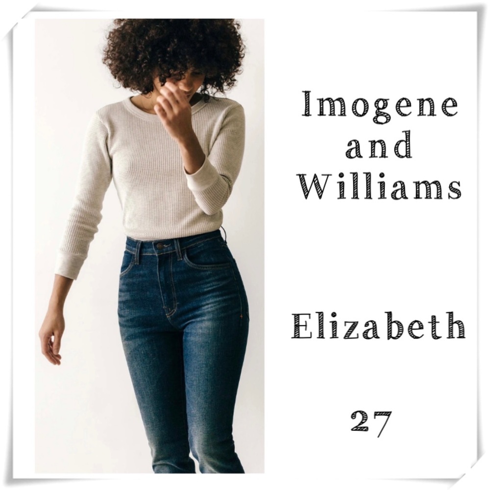 IMOGENE and Williams Elizabeth Berkley High Rise Slim Legs Jeans Cut 1103